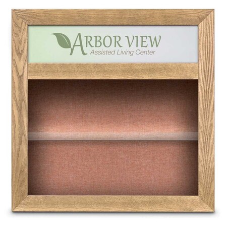 United Visual Products Outdoor Enclosed Combo Board, 42"x32", Bronze Frame/Blue & Keylime UVCB4232ODBZ-BLUE-KEYLIME
